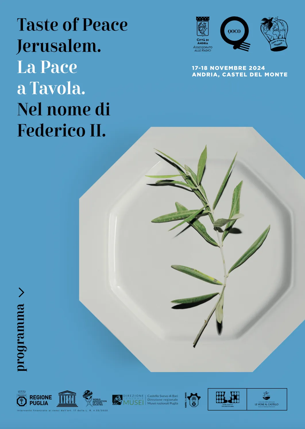 A Castel del Monte, la pace si cucina: chef israeliani e palestinesi uniti per un futuro migliore