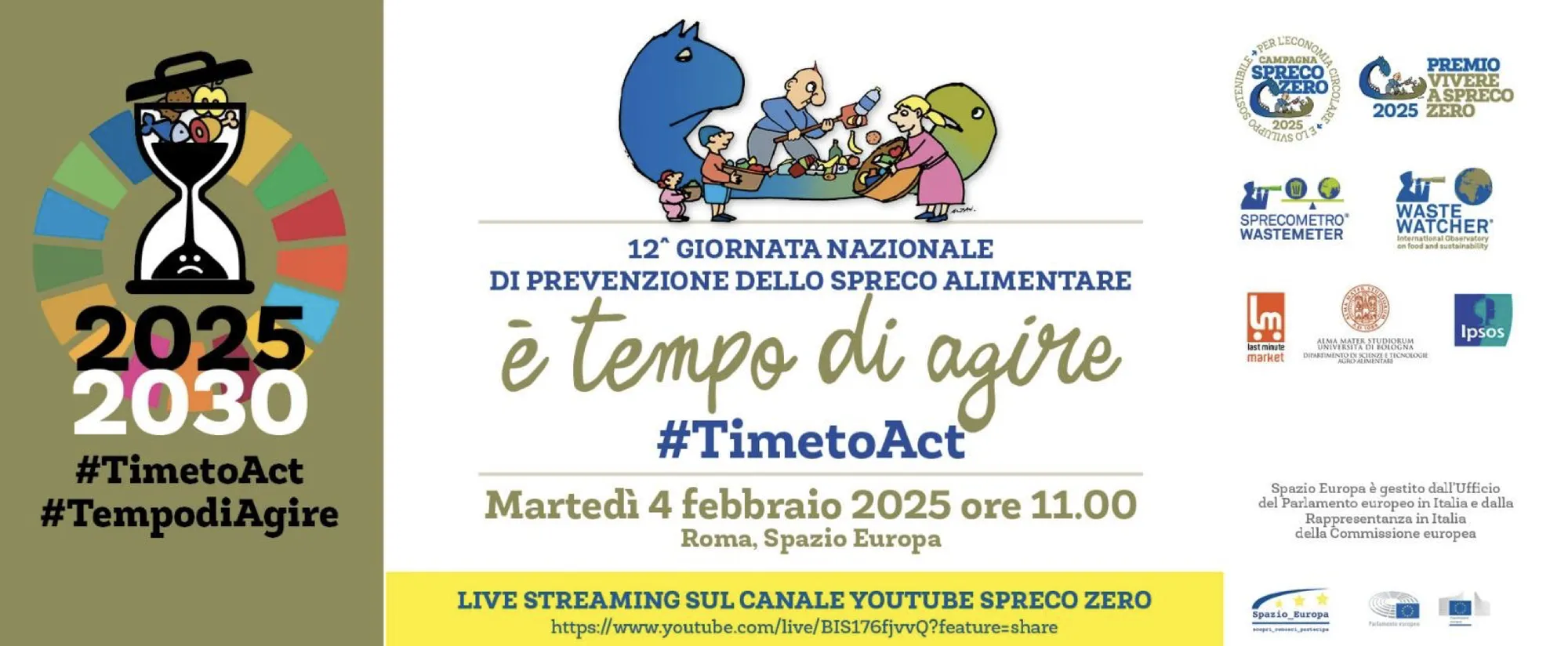 Contro lo spreco alimentare: l'appuntamento è il 5 febbraio 2025